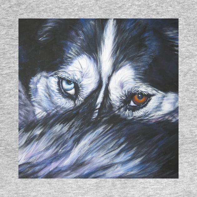 Siberian Husky Fine Art Painting by LASHEPARD